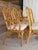 Set of Six Vintage Boho Rattan Dining Chairs With Chippendale Style Lattice Backs For Sale - Image 11 of 12