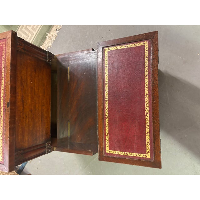 Red English Regency Mahogany Bed Steps, Circa 1820-30. For Sale - Image 8 of 17