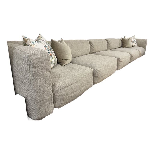 Cassina Mex Cube Modular Sectional Sofa With Matching Ottoman For Sale