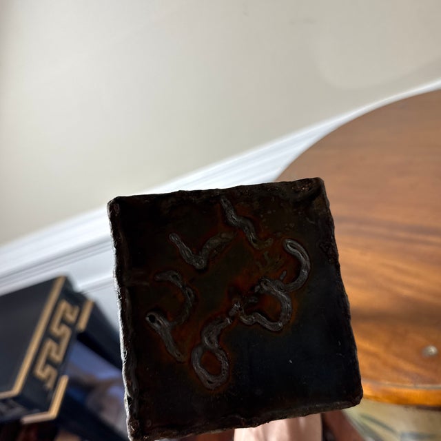 Early 21st Century Bronze Artist Made Brutalist Style Camel Sculpture For Sale - Image 9 of 9