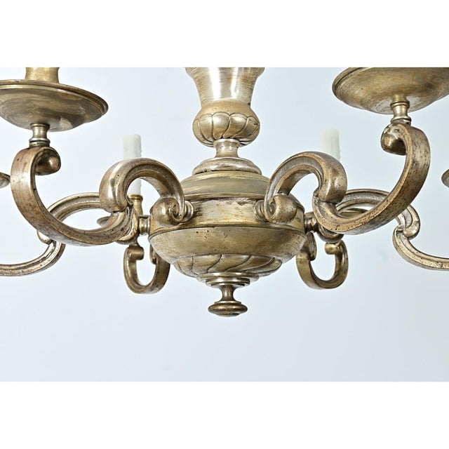 Early 20th Century French Bronze Chandelier For Sale - Image 11 of 12