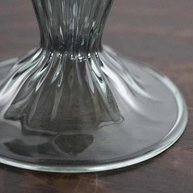 Murano Glass Table Lamp in Green Color, Italy, 1980s For Sale - Image 10 of 14