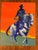 Figurative Cowboy in Blue and Orange Painting by Joseph Christy For Sale - Image 3 of 7