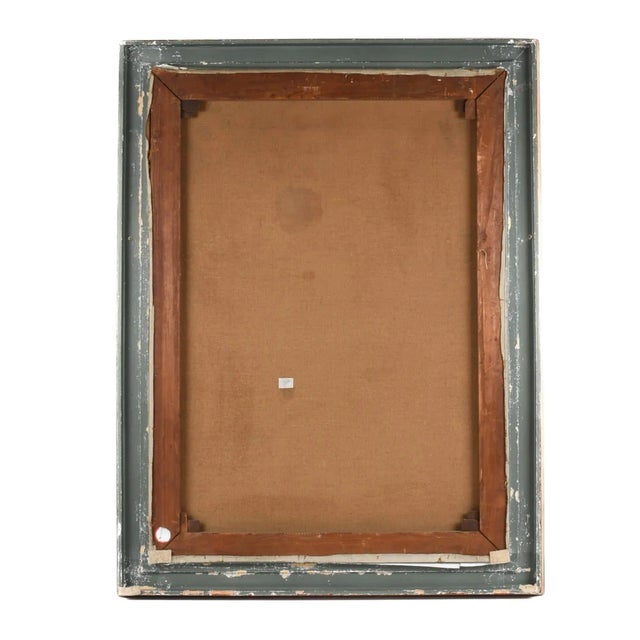 Mid 20th Century Signed L. Pulet Oil Painting of a Hula Girl After Jeanne-Louise Boni For Sale - Image 5 of 9