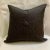 Trapunto quilting in an intricate pattern, this pillow cover is in 100% silk Black color. Note the concealed back zip for...