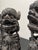 Mid 20th Century Pair of Intricately Carved Wooden Foo Dogs For Sale - Image 4 of 14