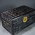 Wood 1980s Carved Dark Hardwood Chest, Chinoiserie Hundred Fu Blessing Jewelry Storage Box For Sale - Image 7 of 9