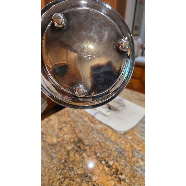 Mid-Century Modern Vintage English SIlver-plated Hinged Biscuit Jar (Biscuit Barrell)/ Ice Bucket For Sale - Image 3 of 11