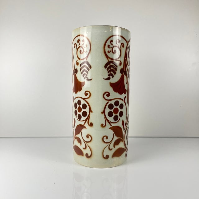 Large Damascus Roll Vase from KG Lunéville, 1890s For Sale - Image 9 of 11