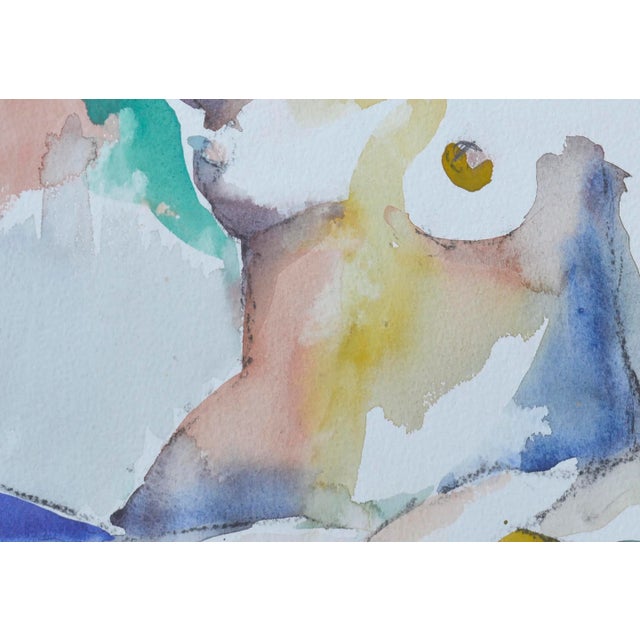 Abstract Expressionism 1990s Modernist Reclining Nude by David Stephens For Sale - Image 3 of 5