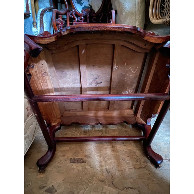 Chinese Carved Rosewood & Marble Chairs - a Pair For Sale - Image 12 of 12