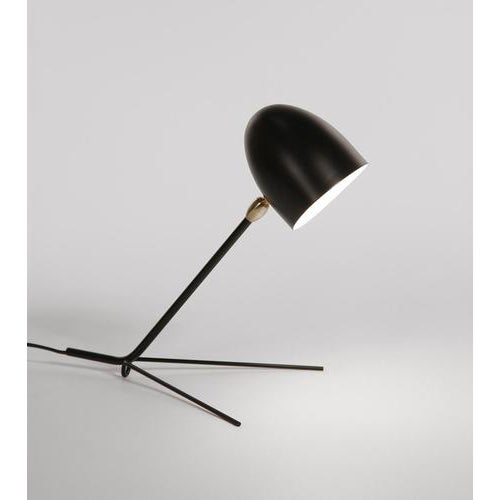 Mid-Century Modern Black Cocotte Table Lamp in Aluminum, Brass and Steel by Serge Mouille For Sale - Image 3 of 10
