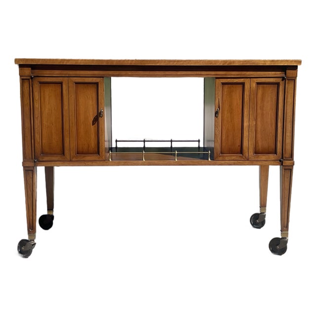 Drexel Heritage Palazzo Rolling Dry Bar, 1960s For Sale