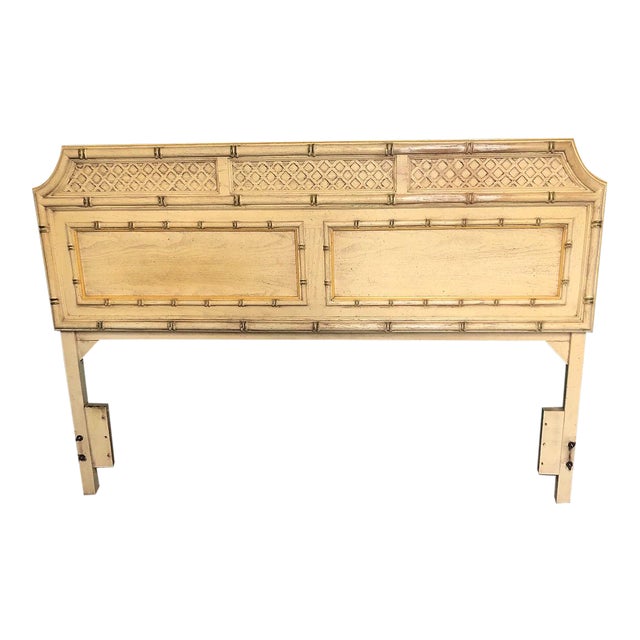 Vintage Faux Bamboo Queen Headboard Chairish