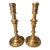 Vintage Solid Brass Taper Candlesticks 9.25” Tall - 4” Scalloped Bases - Pair For Sale