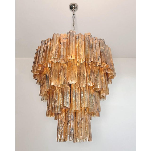 Italian Chandeliers in Murano Glass, 1990, Set of 2 For Sale - Image 14 of 16