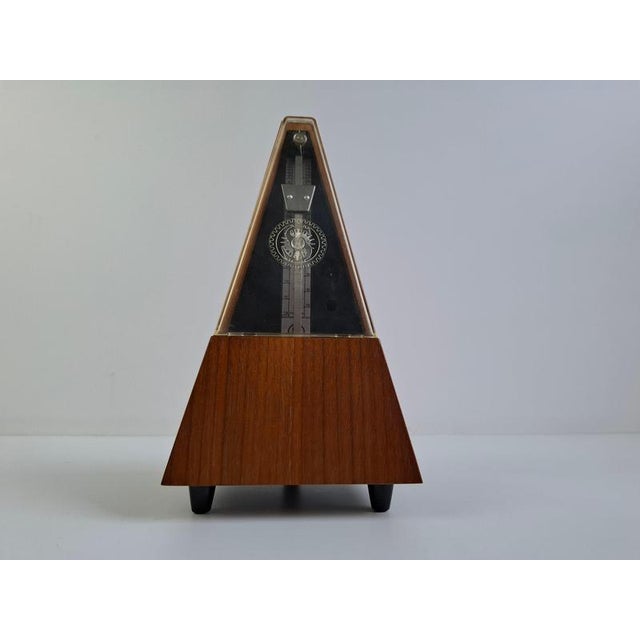 Mid-Century Modern German Mechanical Metronome in Wood from Wittner, 1970 For Sale - Image 13 of 18