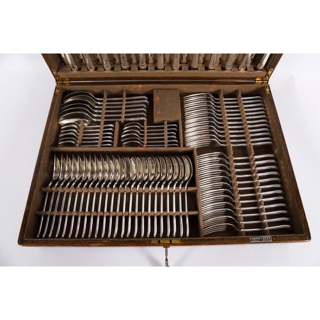 Vintage Silver Plate Cutlery Set from Mappin & Webb, Set of 93 For Sale - Image 16 of 17