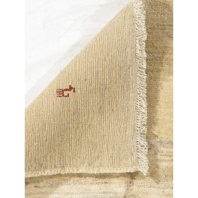 1980s Vintage Hand-Knotted Persian Gabbeh Rug 6'10" X 8'2" For Sale - Image 5 of 5