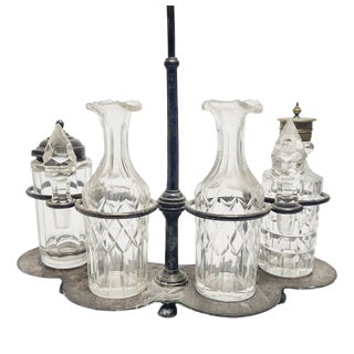 Classical Cabaret for Spices from Norblin, Poland, 1890s, Set of 5 For Sale