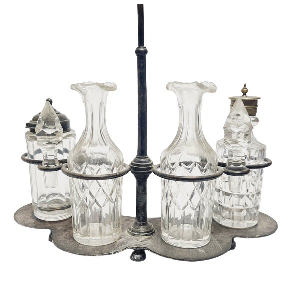 Classical Cabaret for Spices from Norblin, Poland, 1890s, Set of 5 For Sale