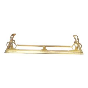2 / 7 19th Century Edwardian Brass Fire Place Fender