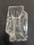 Vintage Crystal Sculptural Wave Vase Signed For Sale - Image 4 of 5