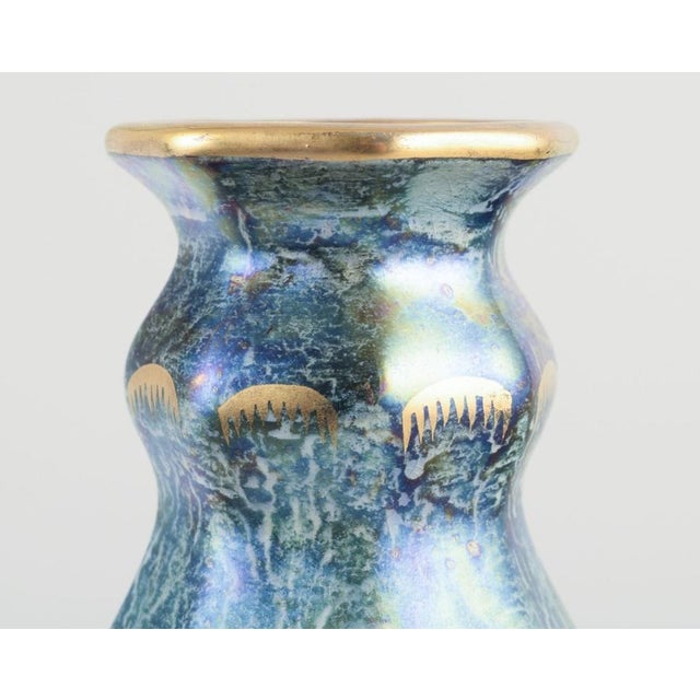 1940s Octagonal Vase in Art Pottery by Josef Ekberg for Gustavsberg, 1940s For Sale - Image 5 of 8