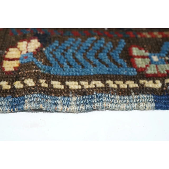 Blue Antique Shirvan Rug 3'4'' x 5'3'' For Sale - Image 8 of 12