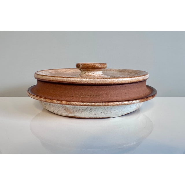 Modernist Studio Ceramic Art Pot with Lid by Helma Klett, Germany, 1960s For Sale - Image 6 of 10