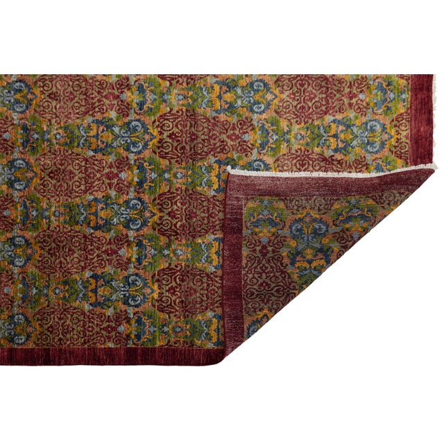 Experience the blend of traditional Persian heritage and modern design with this Modern Bidjar Style hand-knotted wool...