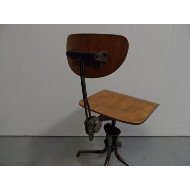Industrial Industrial Desk Chair, 1950s For Sale - Image 3 of 10