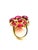 Bochic "Orient" Vintage African Multi Ruby Ring Set In 18K Yellow Gold & Silver For Sale - Image 12 of 18
