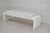 Contemporary Aurelia Ivory Upholstered Tufted Bench by Danu Chirinciuc For Sale - Image 3 of 5
