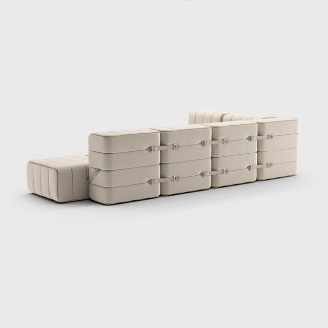 Modular Corner Sofa in Sera Fabric from Ambivalenz, Set of 12 For Sale - Image 4 of 10