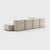 Modular Corner Sofa in Sera Fabric from Ambivalenz, Set of 12 For Sale - Image 4 of 10