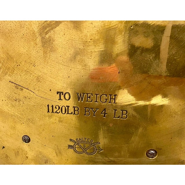 Huge Antique Brass Salter Spring Balance Scale Model 85 T With 1120 Lb Capacity Made in England - Circa 1900. Measures 18”...