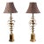 1980s Palm Leaf Table Lamps - a Pair For Sale
