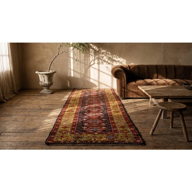 Late 19th Century 19th Century N.W. Persian Carpet ( 3'9" x 14'4" - 115 x 437 ) For Sale - Image 5 of 7