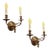 Pair of Early 1900's e.f. Caldwell Bronze Silver Plated Sconces For Sale