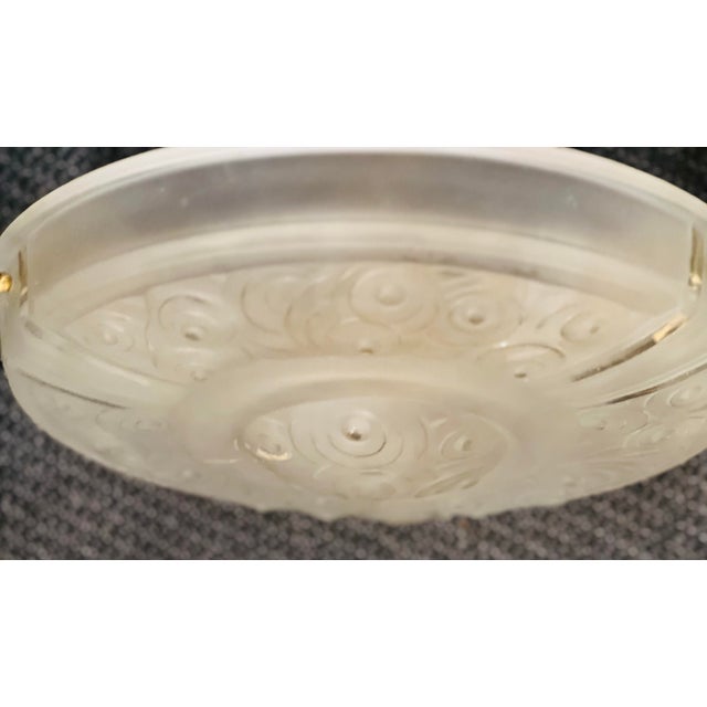 A striking and authentically French Art Deco plafonnier by Sabino, one of the most recognizable names in early 20th-...