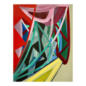Contemporary Abstract Oil on Panel "Luxuriate" by Ashlynn Browning