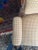 Wood Antique French Louis XV–Style Bergère Chair, Yellow Gingham Upholstery For Sale - Image 7 of 8