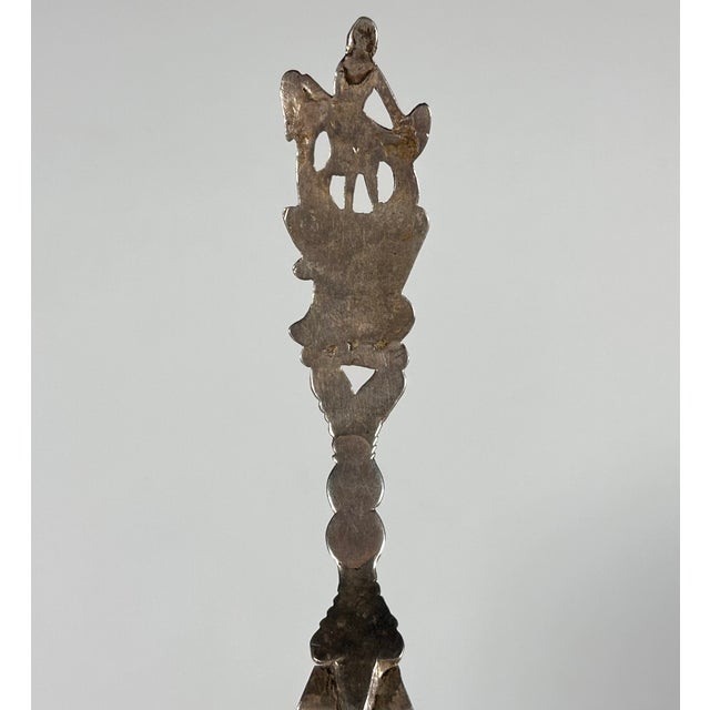 Silver Antique Dutch .833 Silver Sifter Spoon For Sale - Image 8 of 13