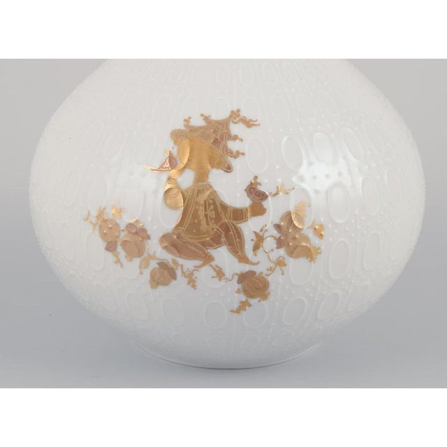 1980s Narrow-Necked Vase in Porcelain by Bjørn Wiinblad for Rosenthal, 1980s For Sale - Image 5 of 9