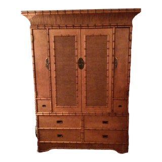 Ficks Reed Sandakan Armoire For Sale