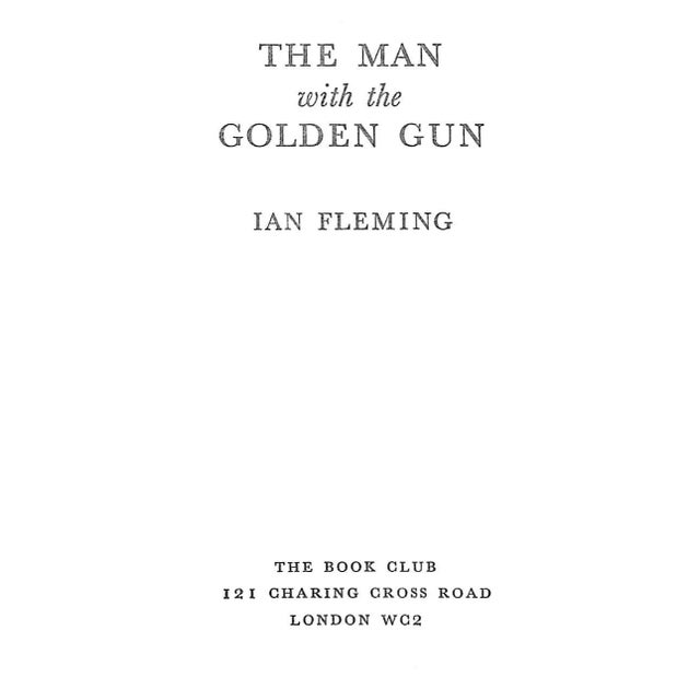 Traditional "The Man With the Golden Gun" 1965 Fleming, Ian For Sale - Image 3 of 6