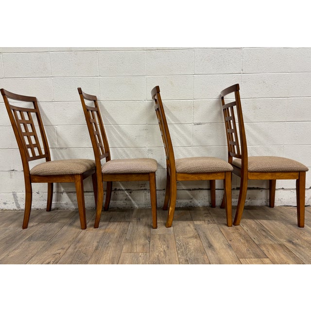 Brown Cross Island Dining Chairs by Ashley Furniture - Set of 4 For Sale - Image 8 of 11
