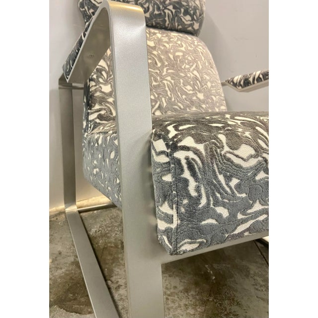 Abstract Caracole Abstract Modern Exposition Lounge Chairs Pair For Sale - Image 3 of 7