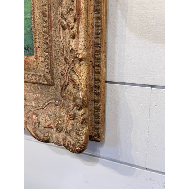 Green Antique English Treescape Oil on Canvas For Sale - Image 8 of 12